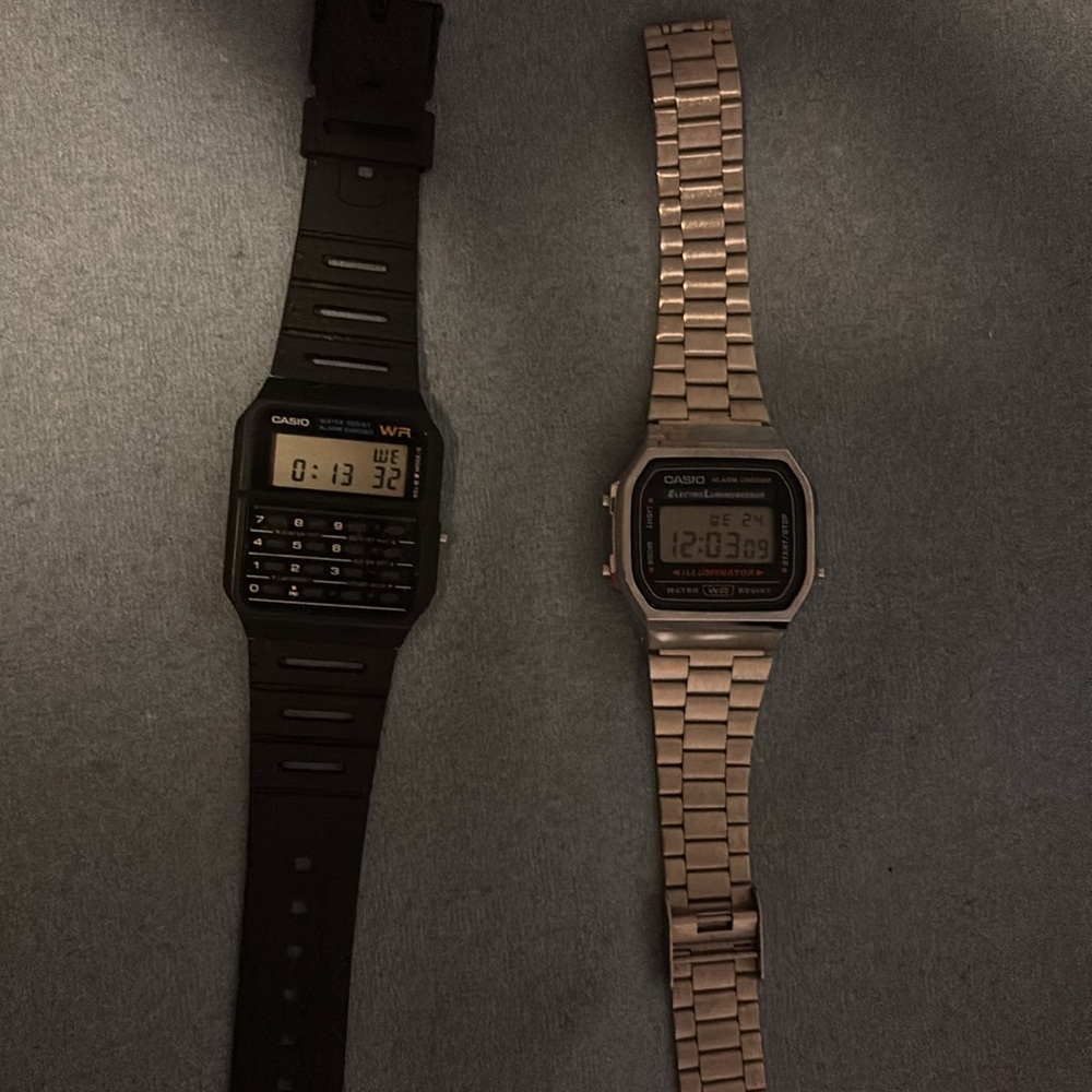 Casio Black and Silver Smartwatch Collection